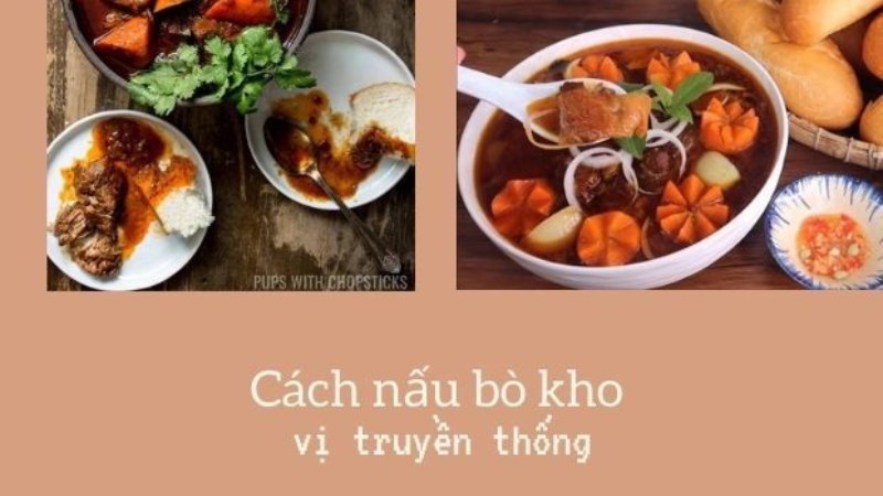 cách nấu bò kho truyền thống