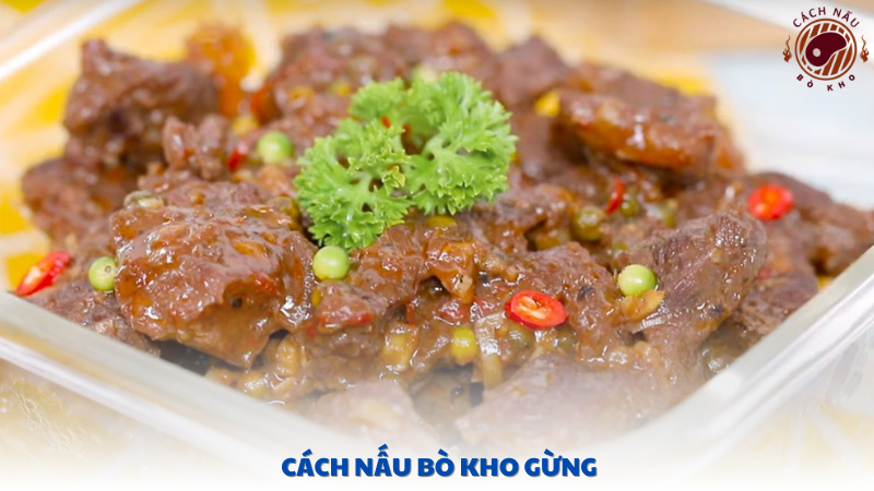 cách nấu bò kho gừng